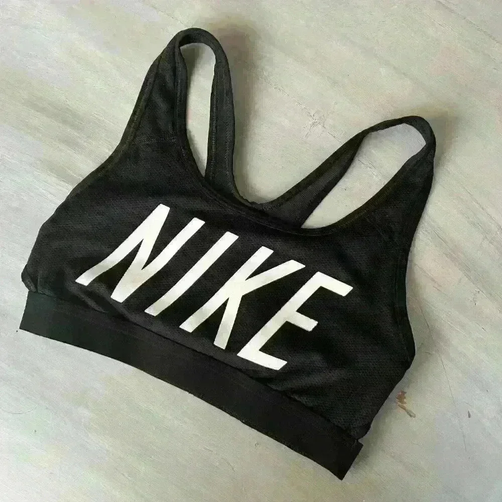 Nike Classic Compression Racerback Medium Support Sports Bra Size XS Gym Active - Picture 3 of 8